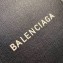 Balenciaga Logo Grained Calfskin Pouch Clutch Bag Black
