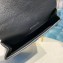 Balenciaga Logo Grained Calfskin Pouch Clutch Bag Black