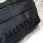 Balenciaga Wheel Logo Nylon Belt Pack Bag Black