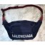 Balenciaga Wheel Logo Nylon Belt Pack Bag Navy Blue