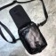 Balenciaga Explorer Crossbody Pouch Bag in Lambskin Black