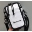 Balenciaga Explorer Crossbody Pouch Bag in Lambskin White