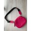 Balenciaga Logo Crossbody Bag with Canvas Strap Fuchsia