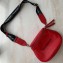 Balenciaga Logo Crossbody Bag with Canvas Strap Red