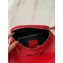 Balenciaga Logo Crossbody Bag with Canvas Strap Red