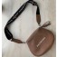 Balenciaga Logo Crossbody Bag with Canvas Strap Camel