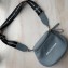 Balenciaga Logo Crossbody Bag with Canvas Strap Baby Blue