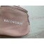Balenciaga Logo Crossbody Bag with Canvas Strap Light Pink