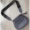 Balenciaga Logo Crossbody Bag with Canvas Strap Gray
