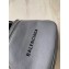 Balenciaga Logo Crossbody Bag with Canvas Strap Gray