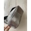 Balenciaga Logo Crossbody Bag with Canvas Strap Silver
