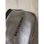 Balenciaga Logo Crossbody Bag with Canvas Strap Silver