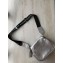 Balenciaga Logo Crossbody Bag with Canvas Strap Silver