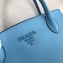 Prada Monochrome Top Handle Bag 1BA155 Sky Blue