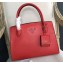 Prada Monochrome Top Handle Bag 1BA155 Red