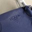 Prada Monochrome Top Handle Bag 1BA155 Dark Blue