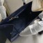 Prada Monochrome Top Handle Bag 1BA155 Dark Blue
