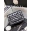 Chanel Original Quality Mini Classic Flap Bag 1115 in Sheepskin Black with Silver Hardware