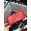 Chanel Original Quality Mini Classic Flap Bag 1115 in Sheepskin Red with Gold Hardware