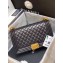 Chanel Original Quality New Medium Le Boy Bag In Sheepskin Black With Gold Hardware