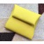 Hermes Bastia Change Purse in Epsom Leather Yellow