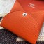 Hermes Bastia Change Purse in Epsom Leather Orange