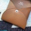 Hermes Bastia Change Purse in Epsom Leather Brown