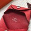 Hermes Bastia Change Purse in Epsom Leather Red