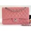 Chanel Grained Caviar Leather Medium Classic Flap Bag A1112 Pink