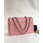 Chanel Lambskin Medium Classic Flap Bag A1112 Light Pink