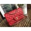 Chanel Lambskin Small Classic Flap Bag A1116 Red