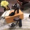 Louis Vuitton Heel 10cm Passenger Sandals Black 2020