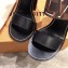 Louis Vuitton Heel 10cm Passenger Sandals Black 2020