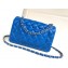 Chanel Lambskin Small Classic Flap Bag A1116 Blue