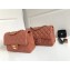 Chanel Lambskin Small Classic Flap Bag A1116 Caramel