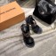 Louis Vuitton Heel 10cm Passenger Sandals Black 2020
