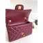 Chanel Lambskin Small Classic Flap Bag A1116 Burgundy