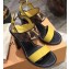 Louis Vuitton Heel 10cm Passenger Sandals Yellow 2020