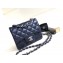 Chanel Lambskin Mini Classic Flap Bag A1115 Navy Blue