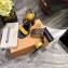 Louis Vuitton Heel 10cm Passenger Sandals Yellow 2020