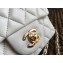 Chanel Lambskin Mini Classic Flap Bag A1115 White
