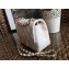Chanel Lambskin Mini Classic Flap Bag A1115 White