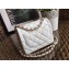 Chanel Lambskin Mini Classic Flap Bag A1115 White