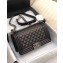 Chanel Lambskin Boy Flap Medium Bag Black/Silver