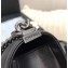 Chanel Lambskin Boy Flap Medium Bag Black/Silver