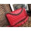 Chanel Lambskin Boy Flap Medium Bag Red/Silver