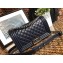 Chanel Lambskin Boy Flap Medium Bag Navy Blue/Silver