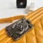 Chanel Lambskin Boy Flap Medium Bag Yellow/Silver