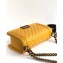 Chanel Lambskin Boy Flap Medium Bag Yellow/Gold