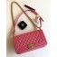 Chanel Caviar Leather Boy Flap Medium Bag Dark Pink